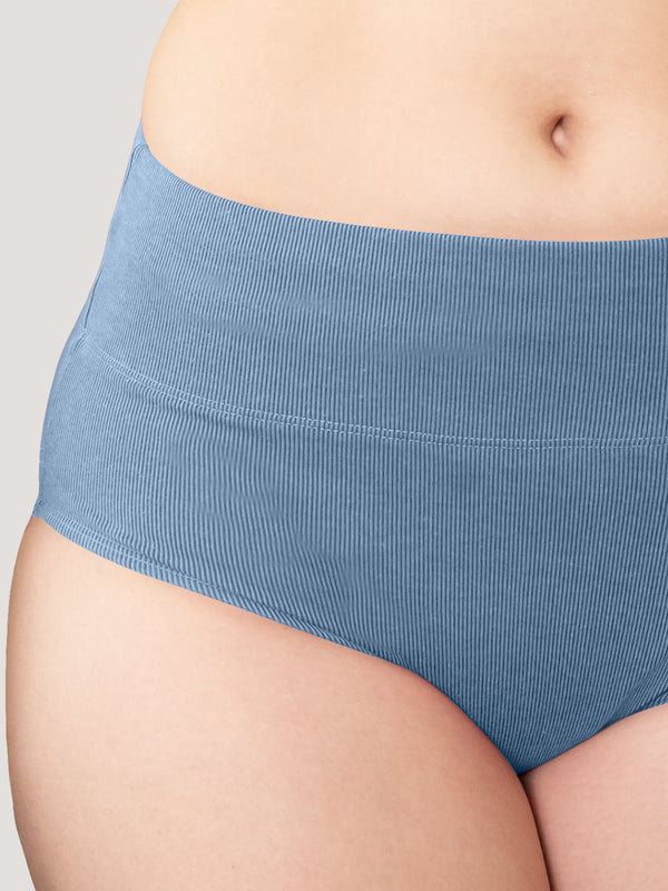 Isac High Waist Panties for Woman | Pack of 2-MOUVE S.BLUE