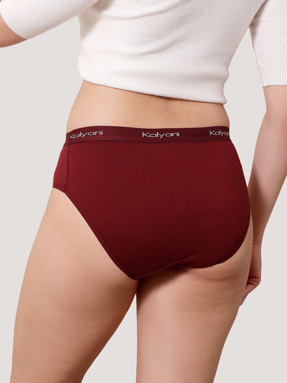 Jazzie Women Hipster Panties | Mid-Rise | 100% Cotton | Pack of 3-P.MAROON P.MAROON P.MAROON