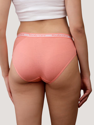 Jazzie Women Hipster Panties | Mid-Rise | 100% Cotton | Pack of 3-P.ROSE P.ROSE P.ROSE