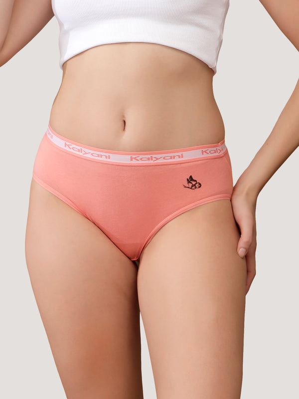 Jazzie Women Hipster Panties | Mid-Rise | 100% Cotton | Pack of 3-P.ROSE P.ROSE P.ROSE