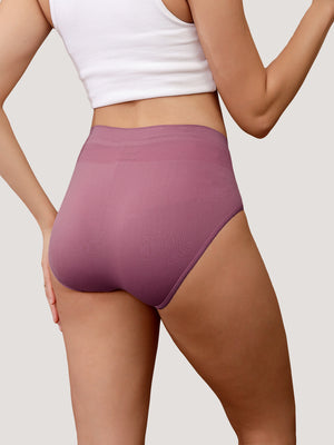 Kavya Women’s High Rise Full Coverage Knitted Hipster Panty with No-Roll Broad Inner Elastic Waistband Pack of 2| BLUSH BLUSH
