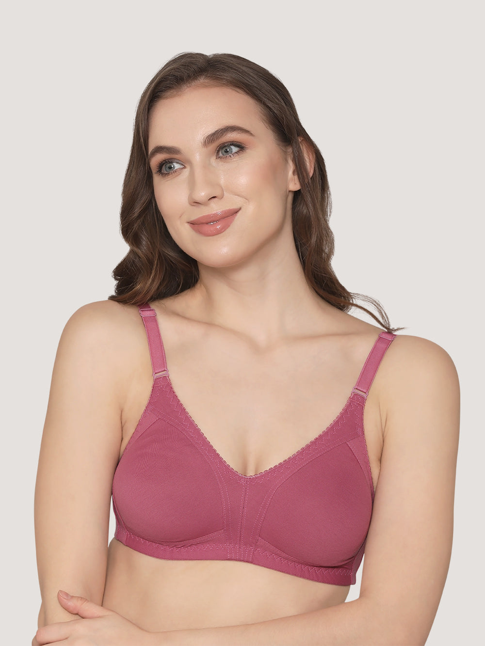 Kwid Full Coverage Plus Size T-Shirt Bra-D.BLUSH