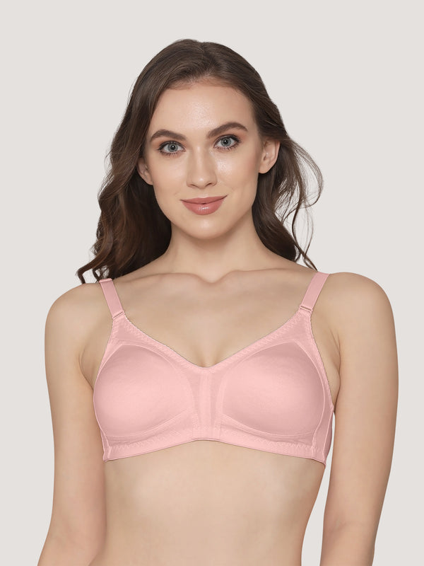 Kwid Full Coverage Plus Size T-Shirt Bra-PEACH