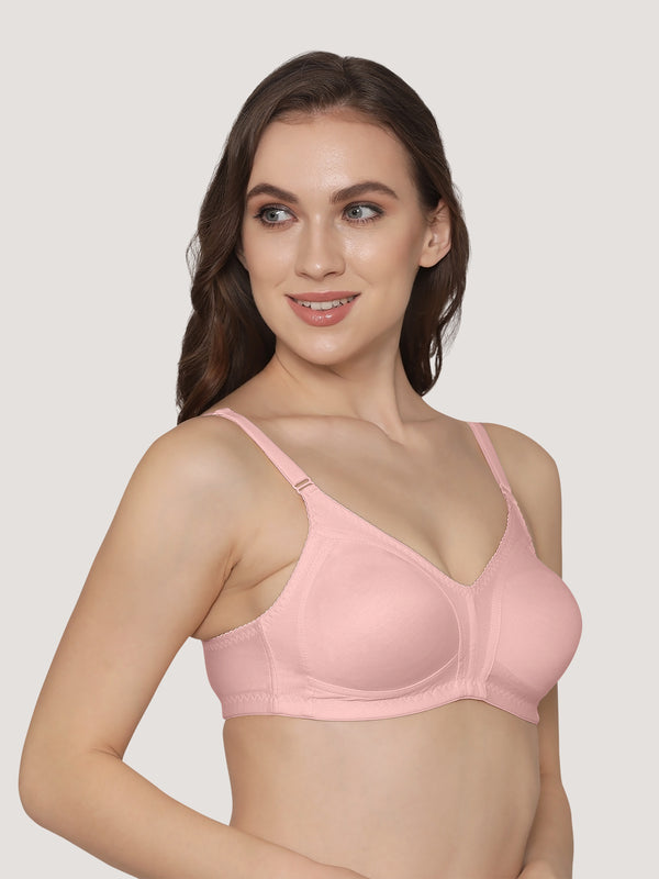 Kwid Full Coverage Plus Size T-Shirt Bra-PEACH