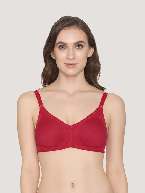 K LINGERIE Kwid Women's Non Padded Wirefree Full Coverage Support Plus Size T-Shirt Bra