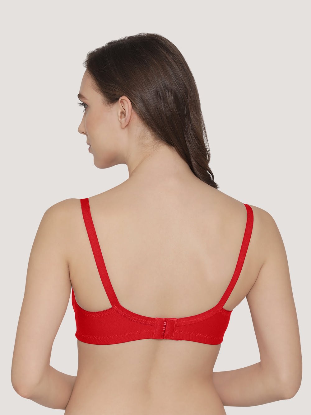 Kwid Full Coverage Plus Size T-Shirt Bra-RED