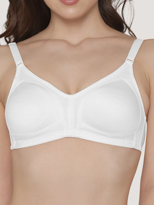 Kwid Full Coverage Plus Size T-Shirt Bra-WHITE