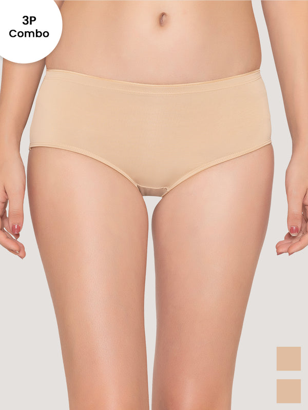 Cooper Medium Coverage Hipster Panties | Pack of 3-L.NUDE L.NUDE L.NUDE