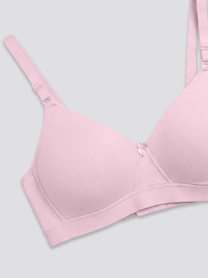 Tessa Full Support Seamless Designer Bra for Women Pack of 2-L.PINK D.RUST