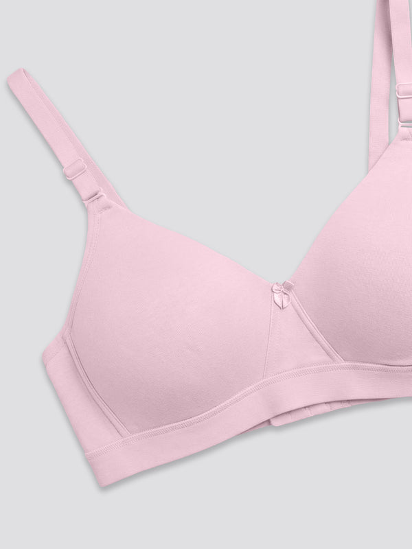 Tessa Full Support Seamless Designer Bra for Women Pack of 2-L.PINK D.RUST