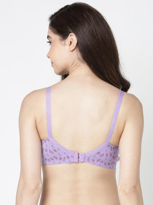 Kalyani LM99002 Seamless Non Padded Cups Everyday Printed Bras | Pack of 2 | Colors & Prints May Vary