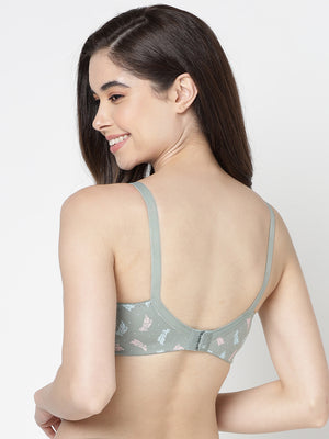 Kalyani LM99003 Seamless Non Padded Cups Everyday Printed Bras | Pack of 2 | Colors & Prints May Vary