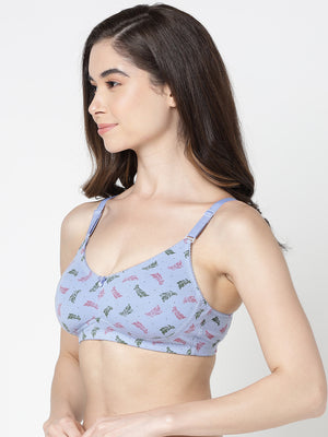 Kalyani LM99003 Seamless Non Padded Cups Everyday Printed Bras | Pack of 2 | Colors & Prints May Vary