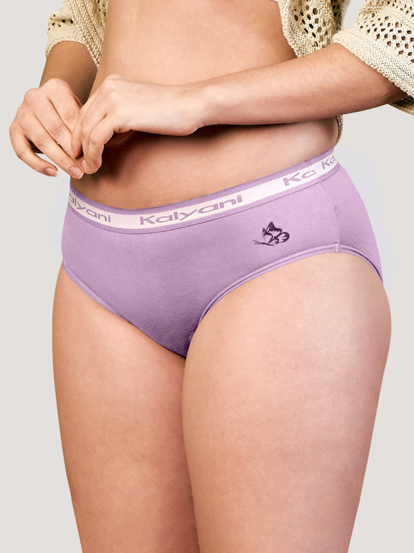 Jazzie Mid Waist Hipster Underwear | Pack of 3-LAVENDER LAVENDER LAVENDER