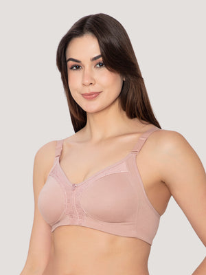 Leona Everyday Full Coverage Lace Bra-FAWN