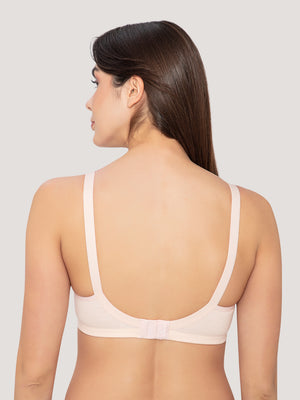 Leona Everyday Full Coverage Lace Bra-L.PEACH