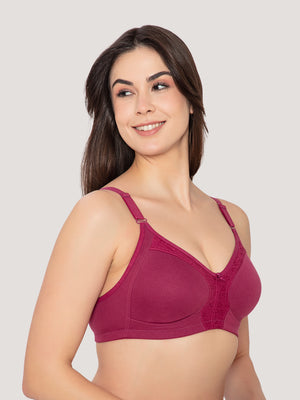 Leona Everyday Full Coverage Lace Bra-ROSE BUD