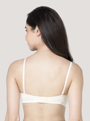 Leslie Light Padded Seamless Balconette Bra | Pack of 3-SKIN SKIN SKIN