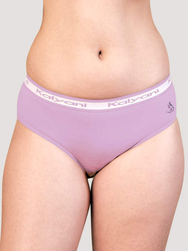 Jazzie Mid Waist Hipster Underwear | Pack of 3-LAVENDER LAVENDER LAVENDER