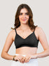 K LINGERIE Lexi Women's Non Padded Seamless Cups Fully Adjustable & Transparent Back T-Shirt Bra