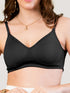 K LINGERIE Lexi Women's Non Padded Seamless Cups Fully Adjustable & Transparent Back T-Shirt Bra