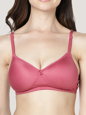 Maria Light Padded Fuller Cups Everyday Bra | Pack of 3-D.RUST FAWN D.PINK