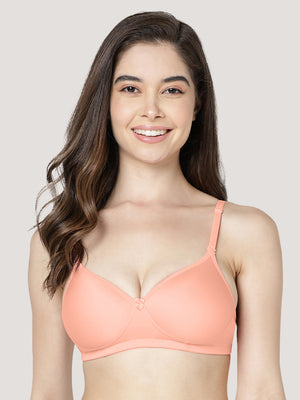 Maria Light Padded Fuller Cups Everyday Bra | Pack of 3-ORRS PEACH FAWN