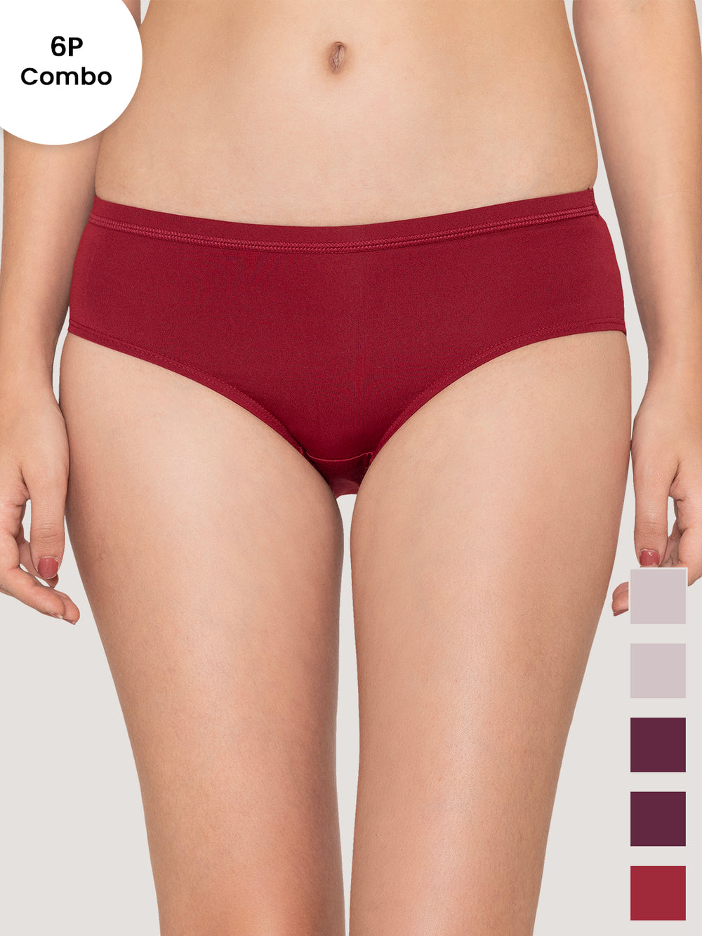 Oliver-mid-waist-hipster-style-panties-for-girls-pack-of-6-MRN MRN LGRY LGRY DVL DVL