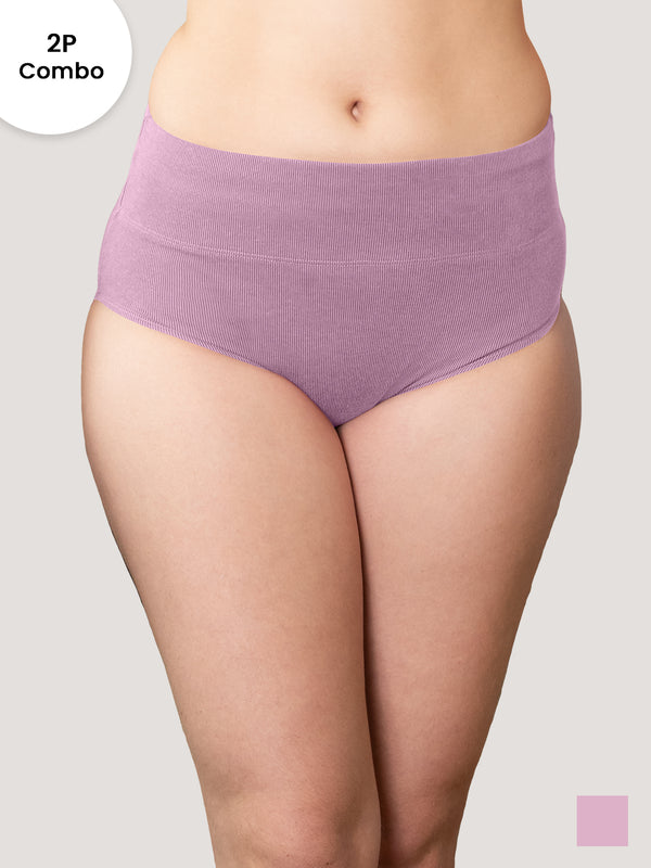 Isac High Waist Panties for Woman | Pack of 2-MOUVE MOUVE