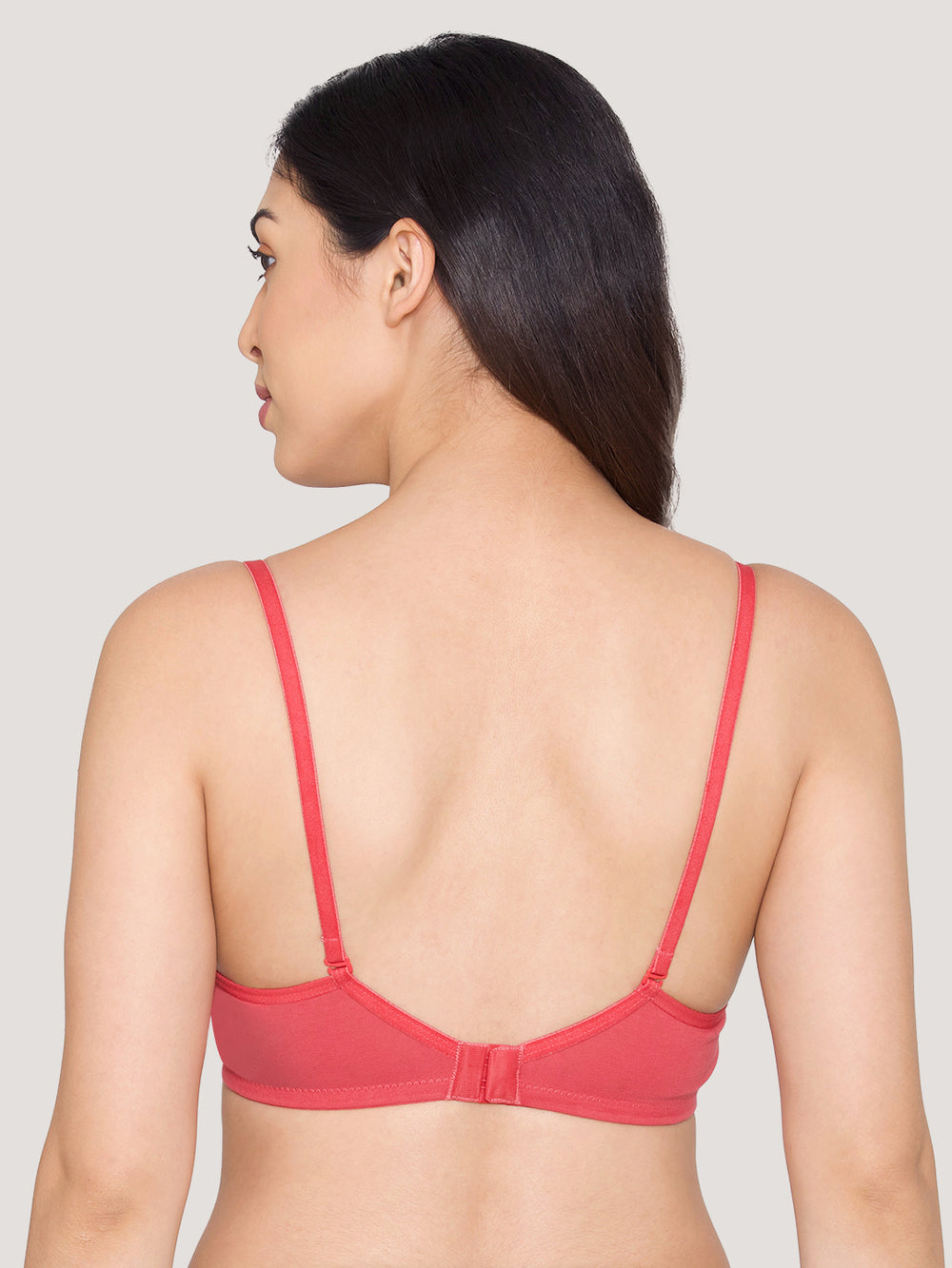 Kalyani Madee Everyday Comfort Elegant Satin Neckline Padded T-Shirt Bras | Pack of 2 | RUST RUST