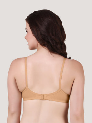 Manjari Heavy Foam Full Coverage Everyday Bra | Pack of 3-NUDE NUDE NUDE