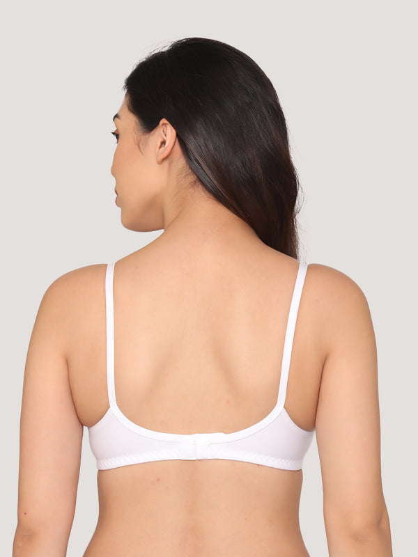 Manjari Heavy Foam Full Coverage Everyday Bra | Pack of 3-BLACK NUDE WHITE