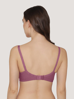 Manvi Non Padded Cotton Everyday Bra-BLUSH