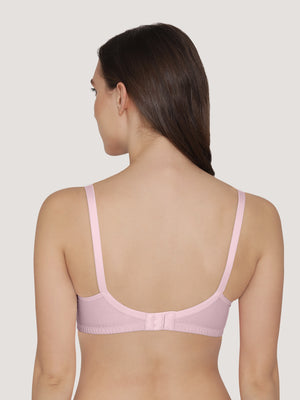 Manvi Non Padded Cotton Everyday Bra-CREPE