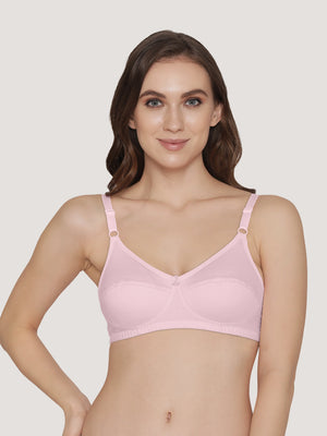 Manvi Non Padded Cotton Everyday Bra-CREPE