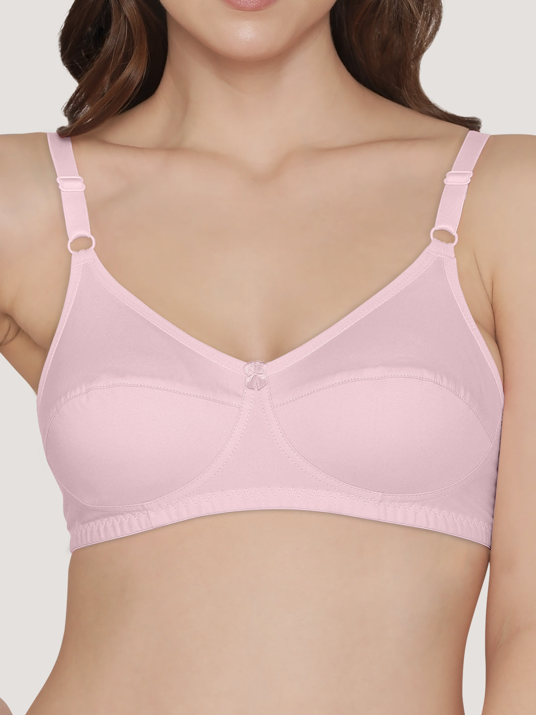 Manvi Non Padded Cotton Everyday Bra-CREPE