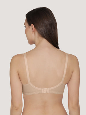 Manvi Non Padded Cotton Everyday Bra-L.NUDE