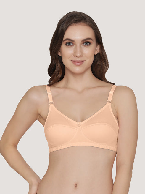 K LINGERIE Manvi Women's Non Padded Wirefree Cotton Everyday Bra