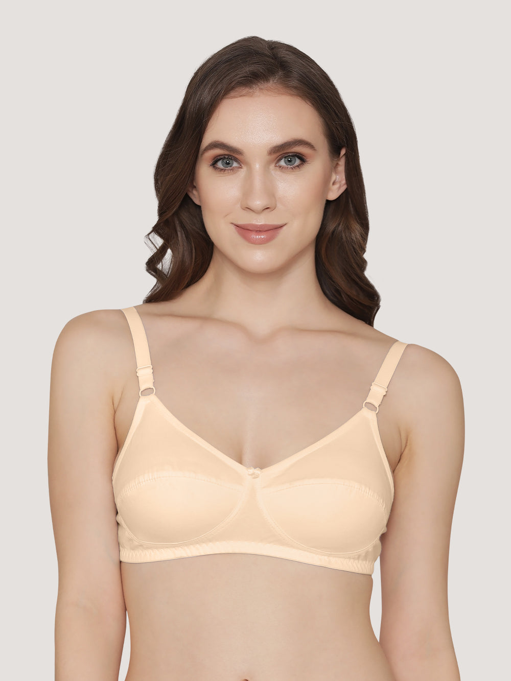 Manvi Non Padded Cotton Everyday Bra-SKIN