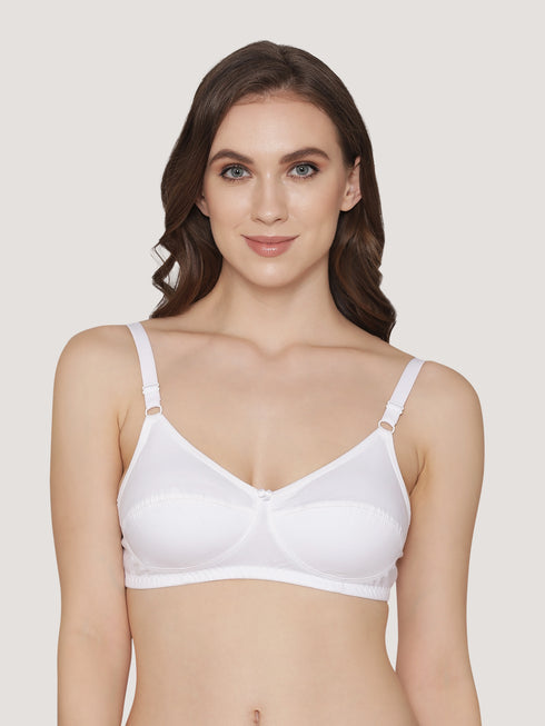 K LINGERIE Manvi Women's Non Padded Wirefree Cotton Everyday Bra