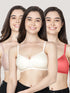 Kalyani Maria Seamless Light Padded Fuller Cups Everyday Bra | Pack of 3