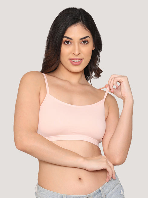 Kalyani Mia Full Coverage Double Layered Cups Cotton Beginners Bra | Pack of 3