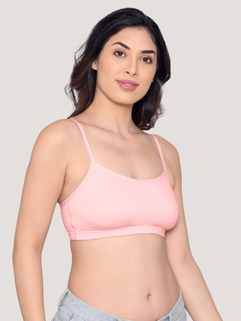 Kalyani Mia Full Coverage Double Layered Cups Cotton Beginners Bra | Pack of 3