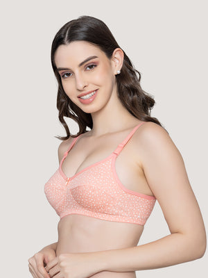 Mini Everyday Printed Bra for Women | Pack of 2-ROSE