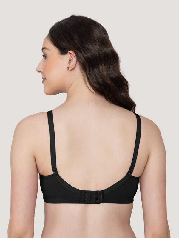 Moody Non Padded Everyday Bra-BLACK