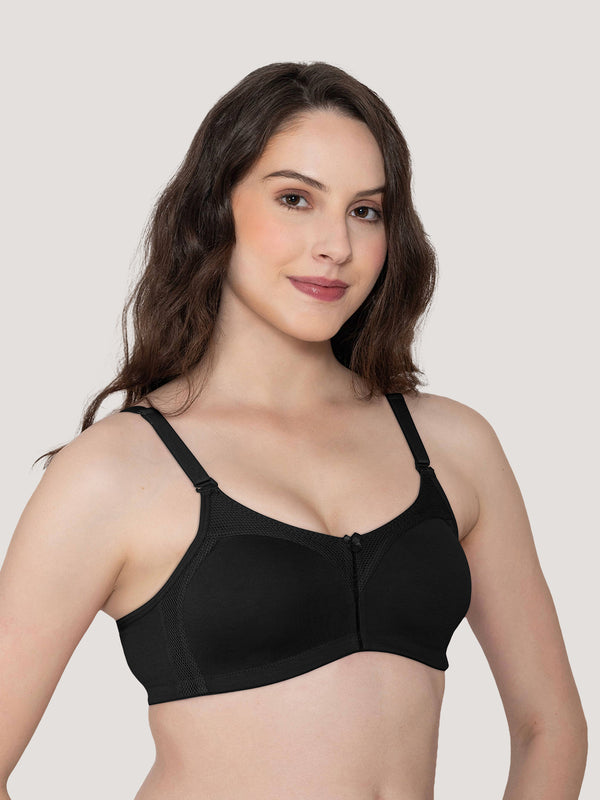 Moody Non Padded Everyday Bra-BLACK