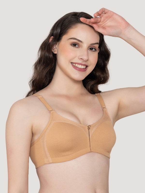 Moody Non Padded Everyday Bra-NUDE