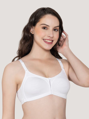 Moody Non Padded Everyday Bra-WHITE