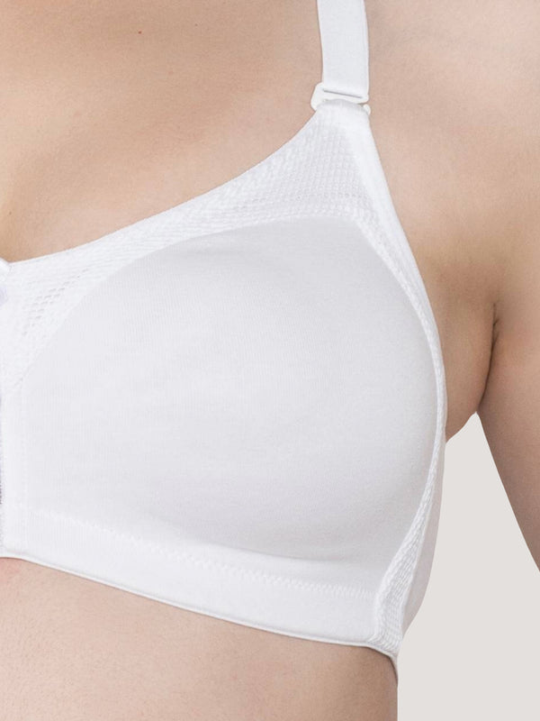 Moody Non Padded Everyday Bra-WHITE