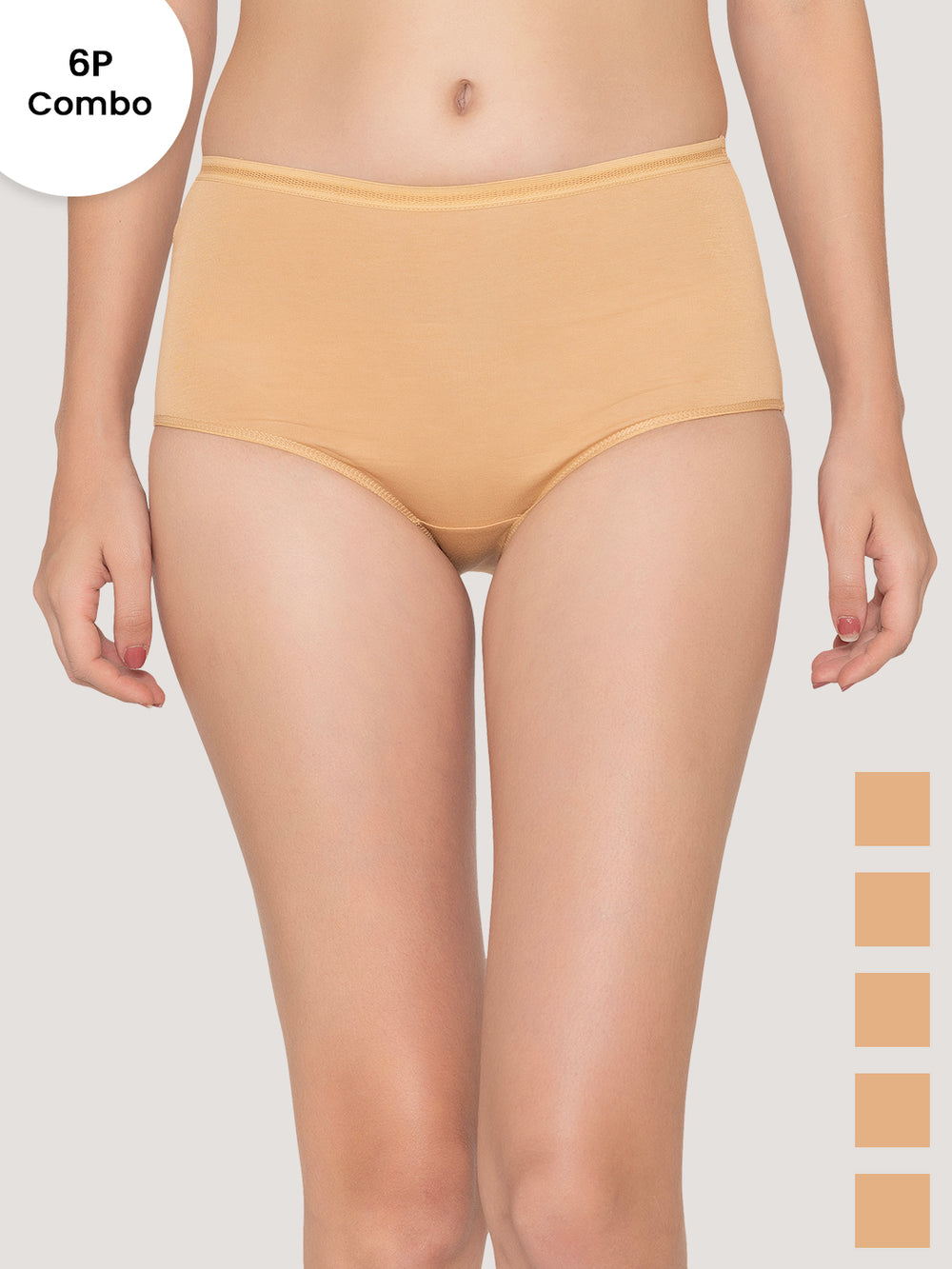 Orion High Coverage Hipster Panties for Women | Pack of 6-ND ND ND ND ND ND